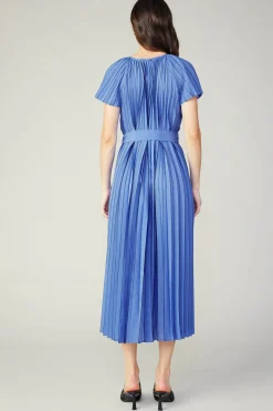 Sale Pleated Midi Dress Women Midi Dresses