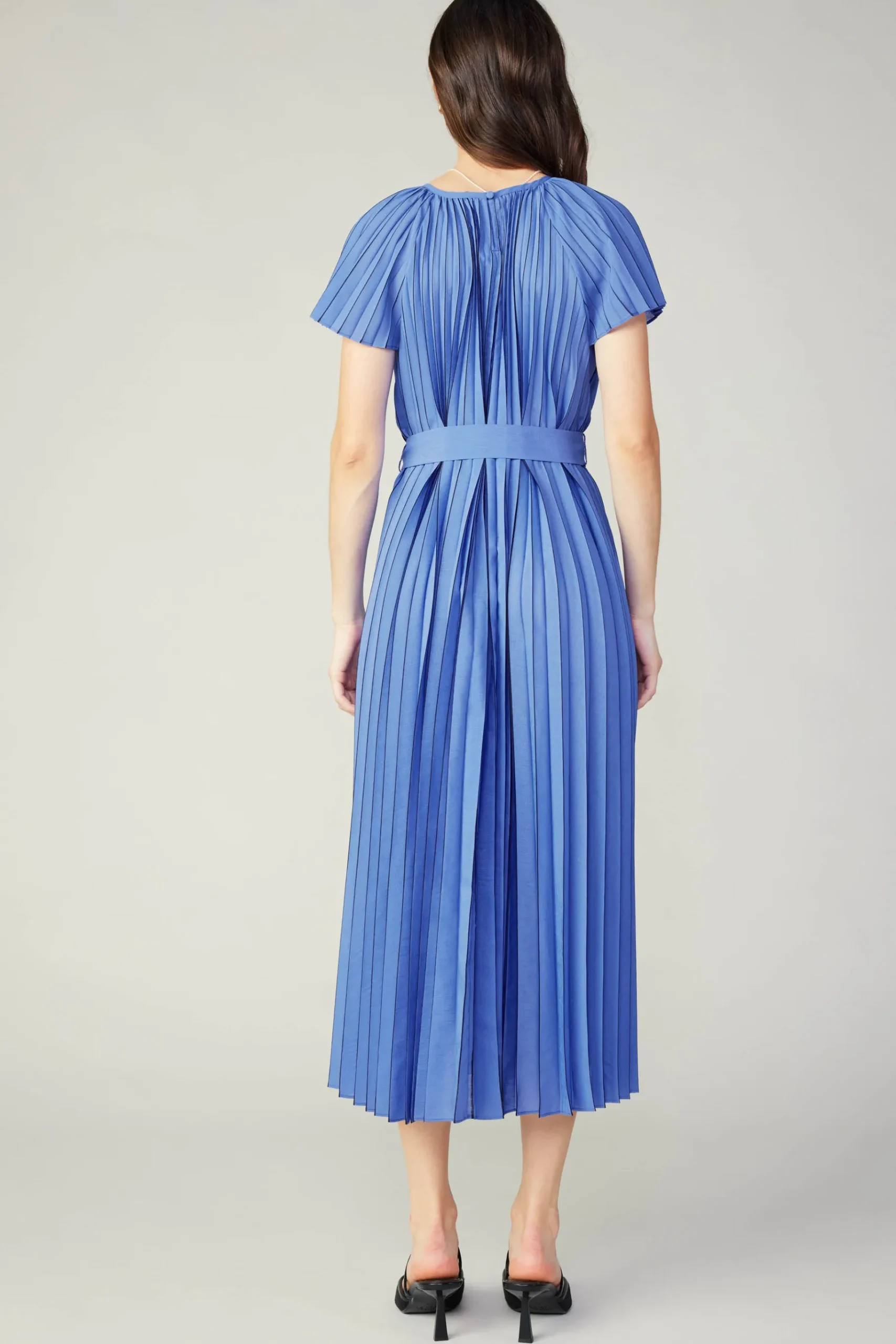 Sale Pleated Midi Dress Women Midi Dresses