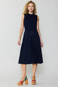 Best Pleated Skirt Sweater Dress Women Knitwear | Midi Dresses