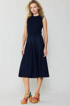Best Pleated Skirt Sweater Dress Women Knitwear | Midi Dresses