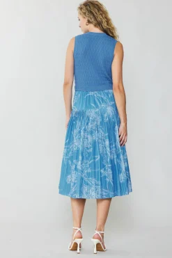 New Pleated Skirt Sweater Dress Women Knitwear | Midi Dresses