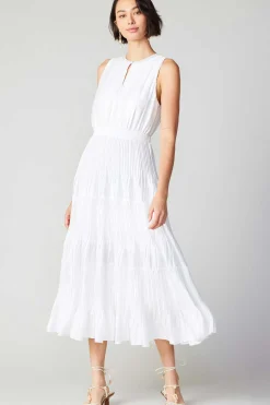 Fashion Pleated Sleeveless Maxi Dress Women Maxi Dresses