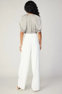 New Pleated Wide Leg Pants Women Pants