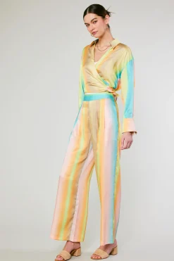 Outlet Prismatic Gradient Wide Leg Pants Women Pants