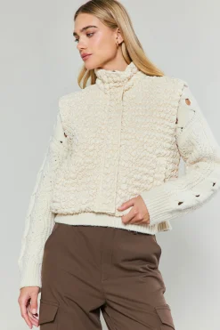 Online Quilted Cropped Vest Women Coats & Jackets