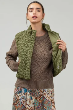 Hot Quilted Cropped Vest Women Coats & Jackets