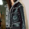 Sale Reversible Vegan Leather Shearling Jacket Women Coats & Jackets