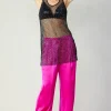Best Rhinestone Mesh Tunic Women Accessories