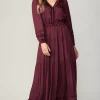 Best Ruffle Trim Maxi Dress Women Maxi Dresses