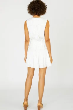 Outlet Ruffled Surplice Mini Dress Women Mini Dresses