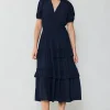 Hot Ruffled Tiered Maxi Dress Women Maxi Dresses