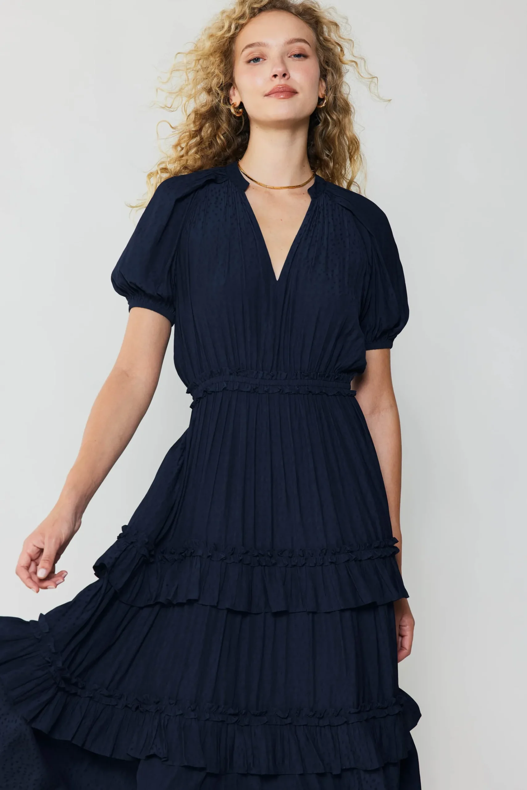 Hot Ruffled Tiered Maxi Dress Women Maxi Dresses