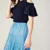 Best Scallop Eyelet Skirt Women Skirts