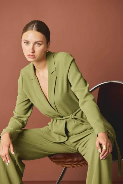 Sale Self Tie Blazer Women Coats & Jackets