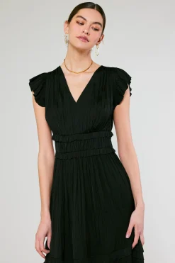 Online Sereia Pleated Midi Dress Women Midi Dresses