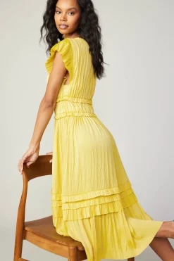 Discount Sereia Pleated Midi Dress Women Midi Dresses