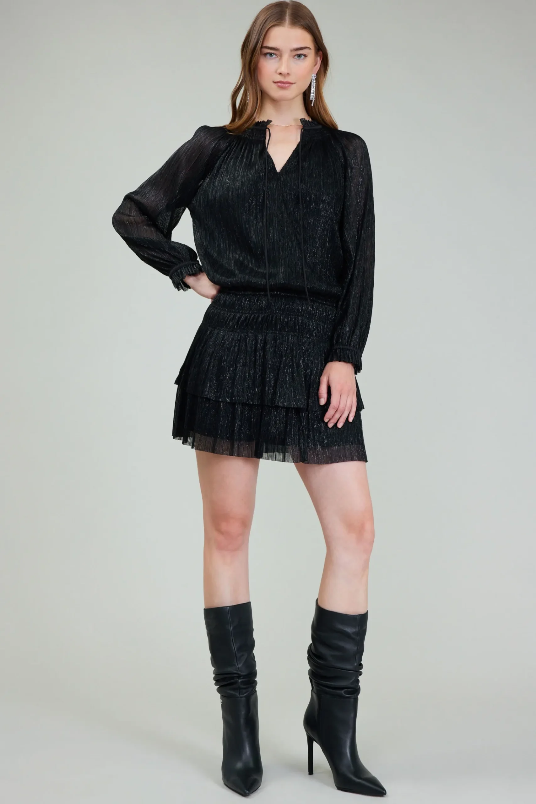 Clearance Shimmering Mini Dress Women Mini Dresses