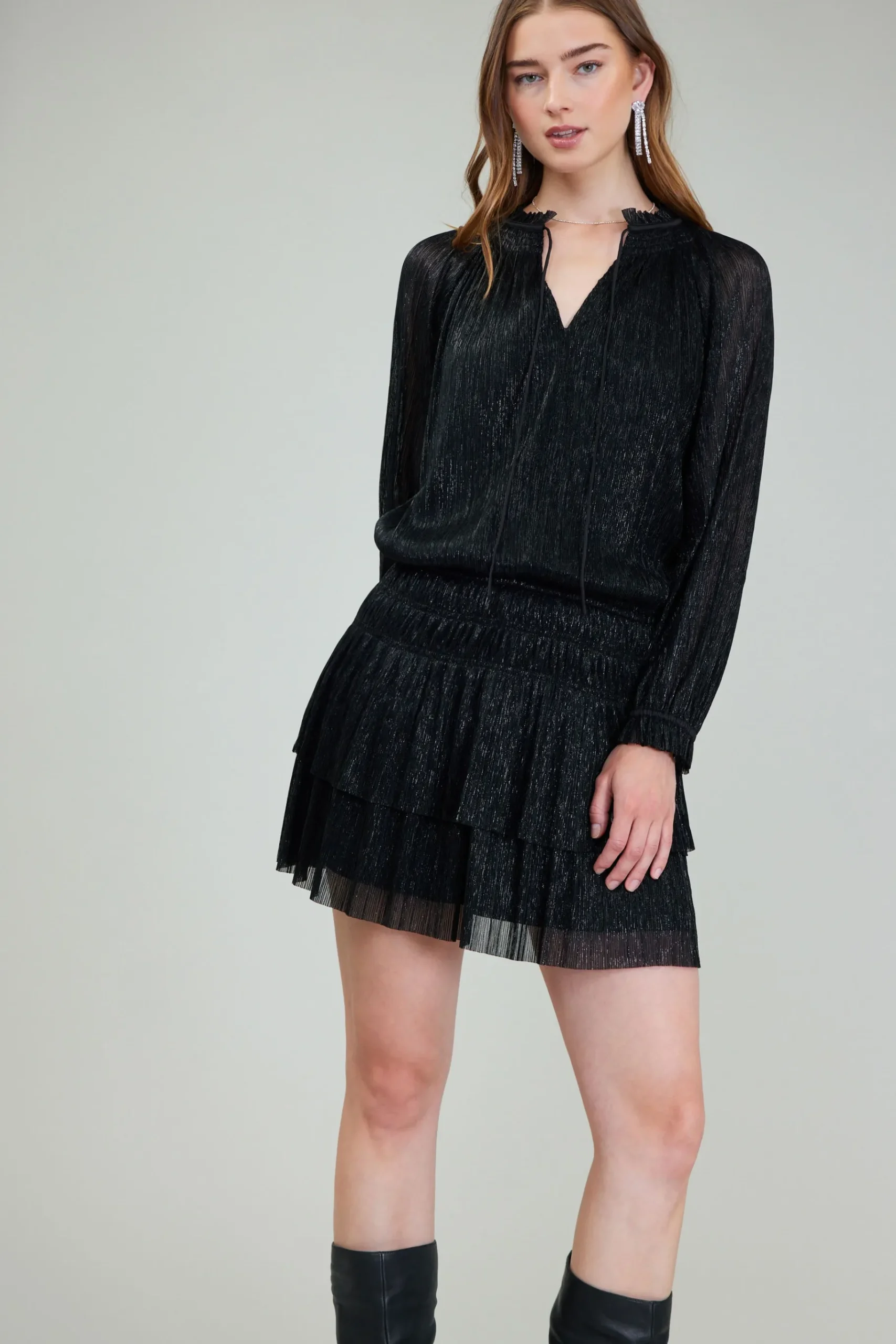 Clearance Shimmering Mini Dress Women Mini Dresses