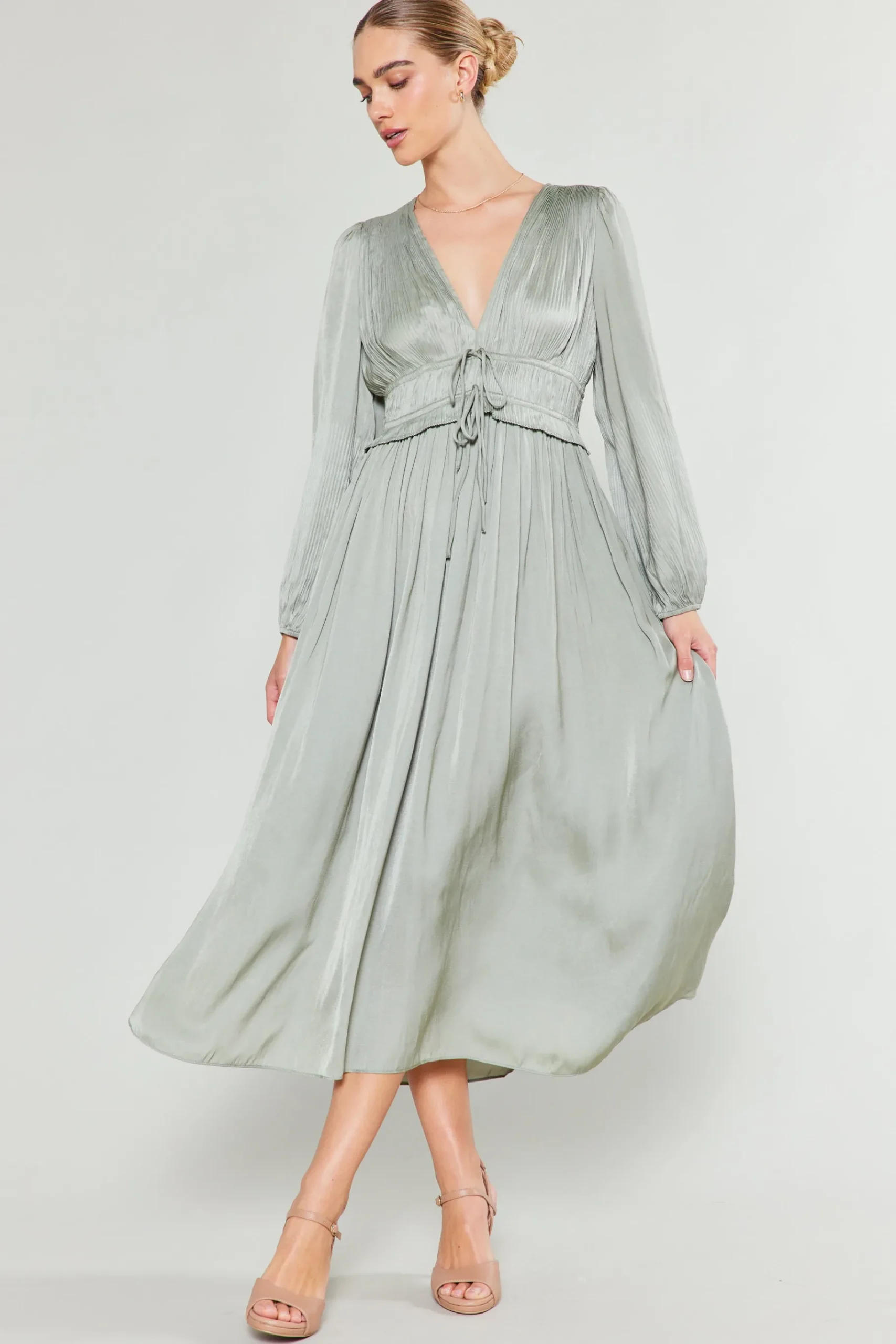 Outlet Sidonie Pleated Maxi Dress Women Maxi Dresses