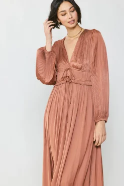 Outlet Sidonie Pleated Maxi Dress Women Maxi Dresses