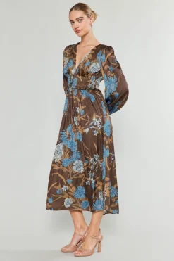 Outlet Sidonie Pleated Midi Dress Women Midi Dresses