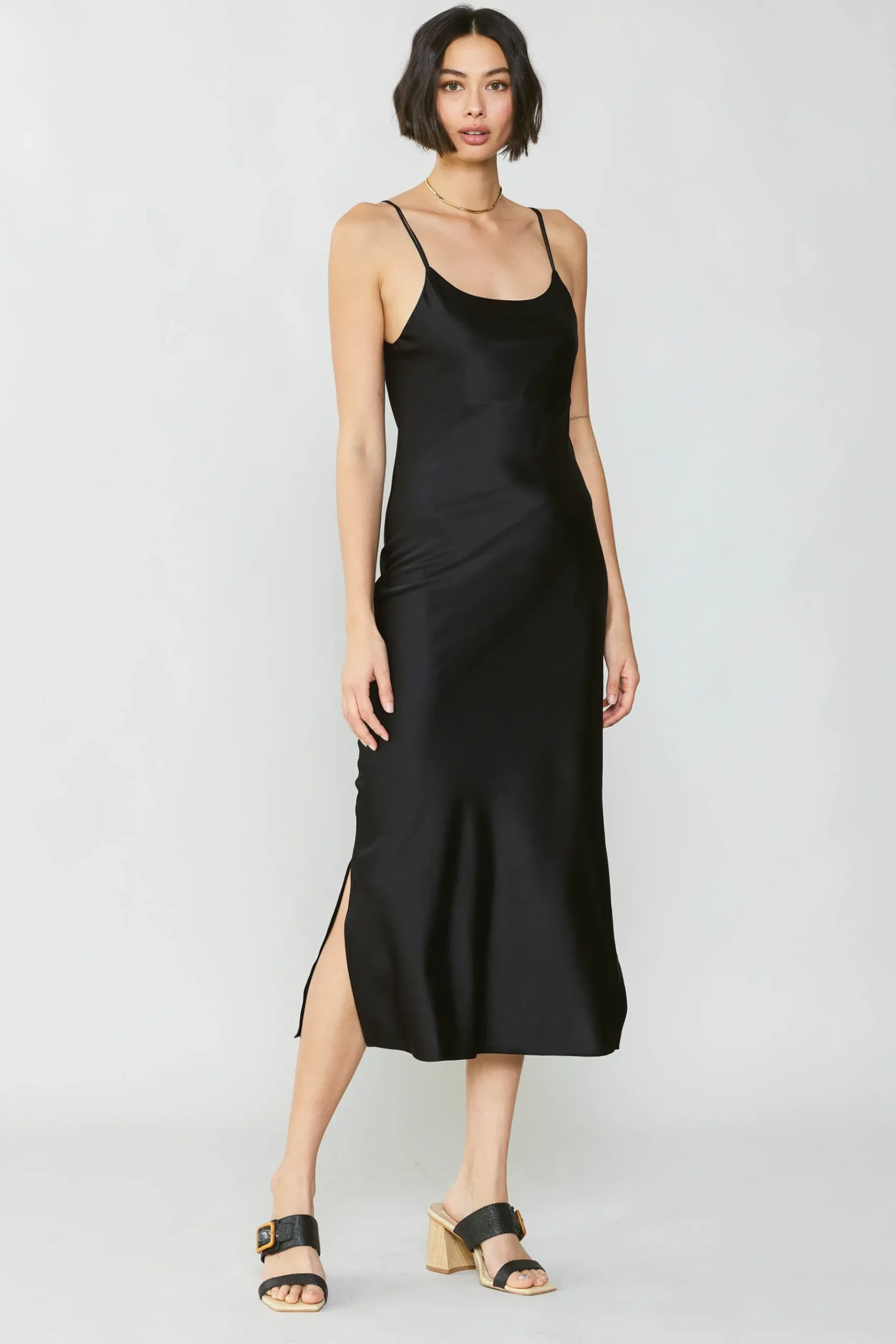 Online Silk Bias Midi Dress Women Midi Dresses