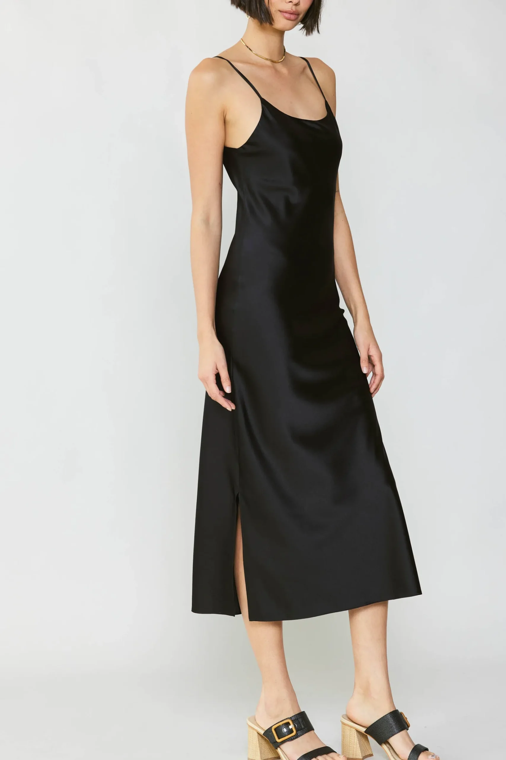 Online Silk Bias Midi Dress Women Midi Dresses