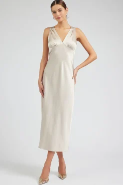 Sale Silk Sweetheart Maxi Dress Women Maxi Dresses