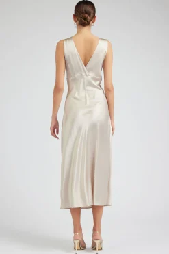 Sale Silk Sweetheart Maxi Dress Women Maxi Dresses
