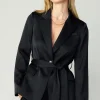 Best Silky Belted Blazer Women Coats & Jackets