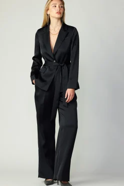 Online Silky Pintucked Trousers Women Pants