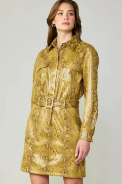 Best Snakeskin Shirt Dress Women Coats & Jackets