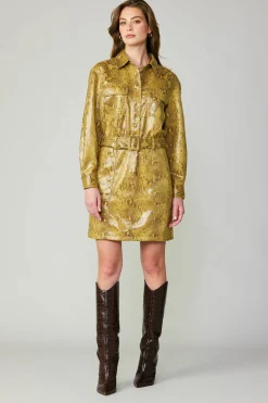 Best Snakeskin Shirt Dress Women Coats & Jackets