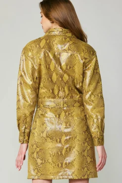 Best Snakeskin Shirt Dress Women Coats & Jackets