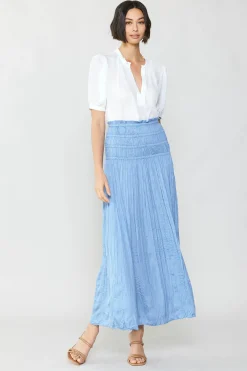 Online Soft Crinkle Maxi Skirt Women Skirts