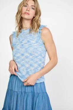 Discount Space Dyed Sweater Tank Women Sleeveless Tops | Sweaters