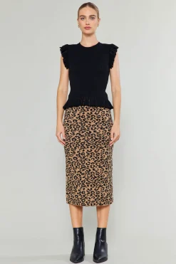 Fashion Spotted Knit Skirt Women Skirts | Knitwear