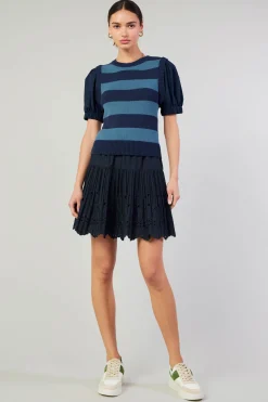 Clearance Striped Sweater Top Women Knitwear | Short Sleeve Tops