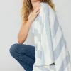 Discount Striped Textured Throw Blanket Women Accessories