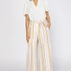 Sale Striped Wide Leg Pant Women Pants