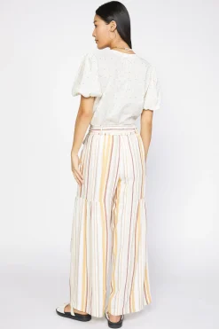 Sale Striped Wide Leg Pant Women Pants
