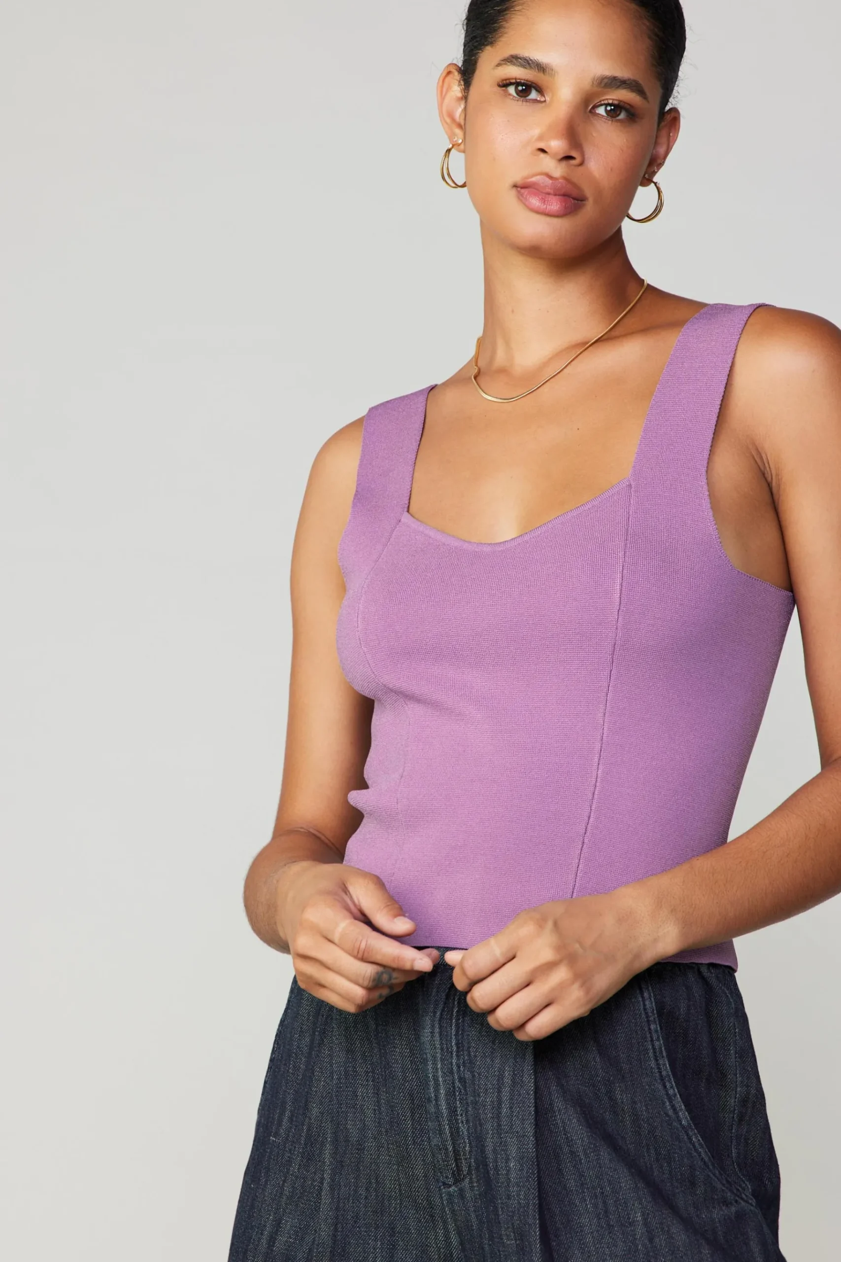 Best Sweetheart Knit Tank Top Women Knitwear | Sleeveless Tops