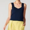 Outlet Sweetheart Knit Tank Top Women Knitwear | Sleeveless Tops