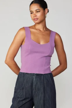Best Sweetheart Knit Tank Top Women Knitwear | Sleeveless Tops