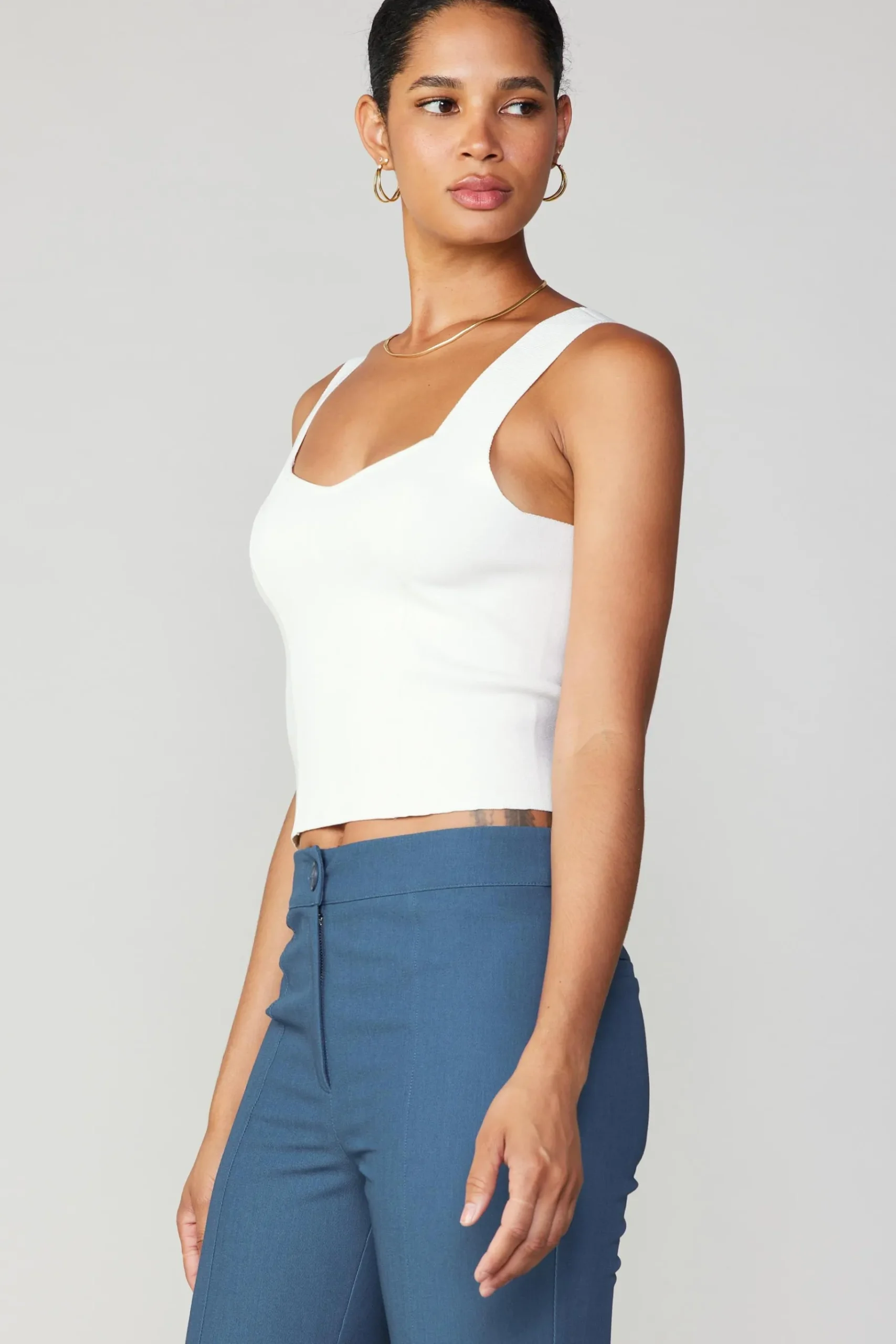 Outlet Sweetheart Knit Tank Top Women Sleeveless Tops | Sweaters