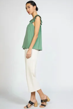 Hot Sweetheart Ruffled Top Women Sleeveless Tops