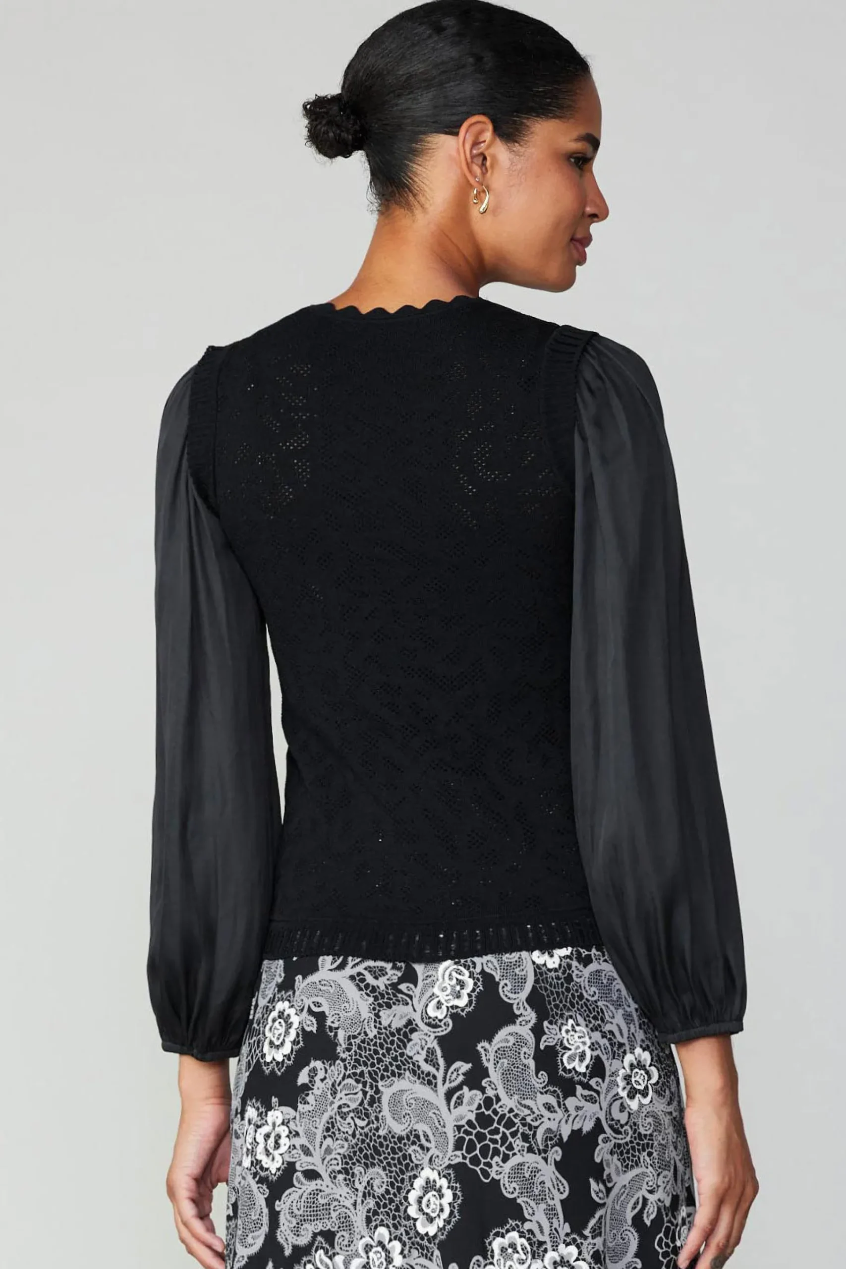 Clearance Textural Knit Sweater Top Women Long Sleeve Tops | Sweaters