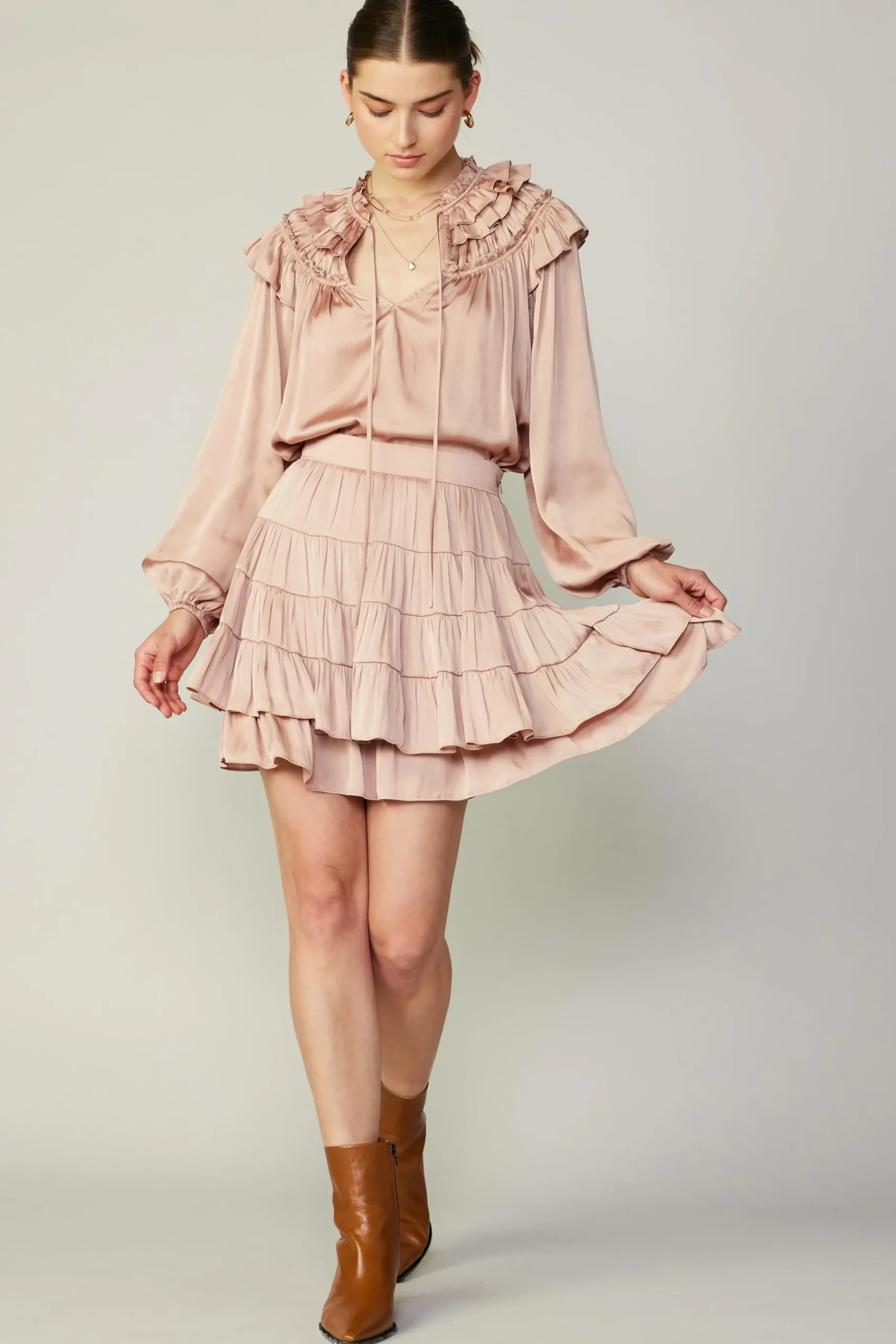 Fashion Tiered Mini Skirt Women Skirts