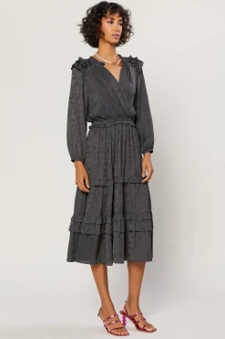 Clearance Tiered Skirt Midi Dress Women Midi Dresses