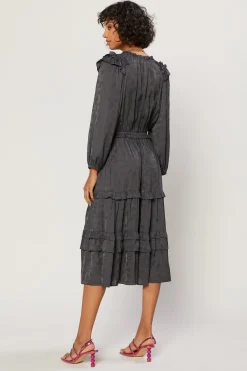 Clearance Tiered Skirt Midi Dress Women Midi Dresses